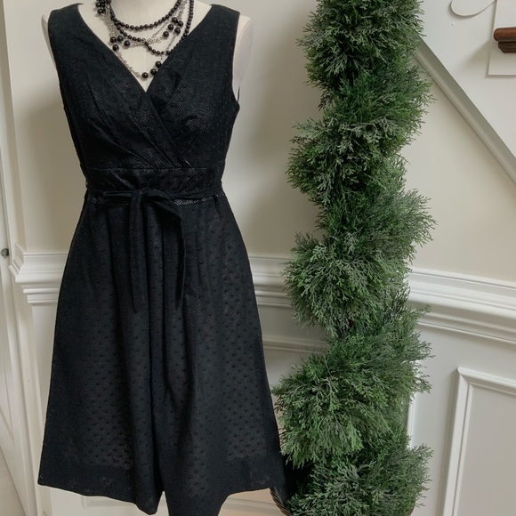 Talbots Dresses & Skirts - Talbots Black Belted Breathable Cotton Dress